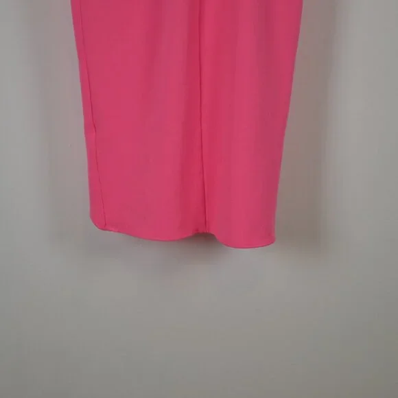 Julia Jordan Knot Halter Neck Sleeveless Faux Wrap Tulip Hem Mid Maxi Womens 2